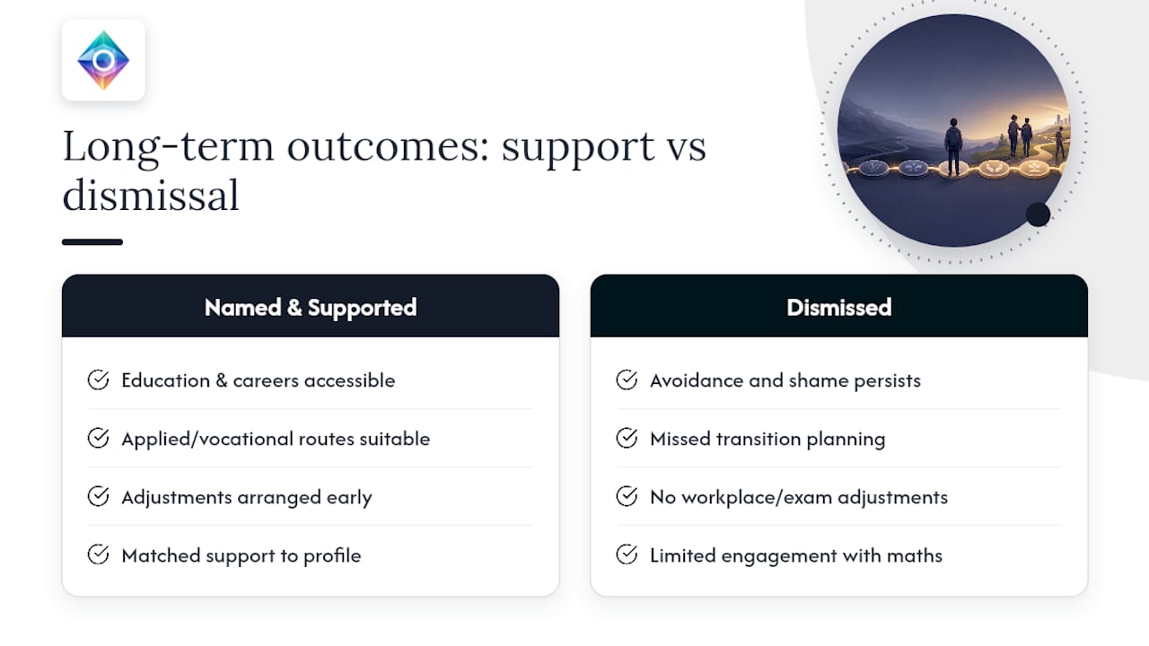 What does the long-term outlook look like, including further study and work? — overview diagram