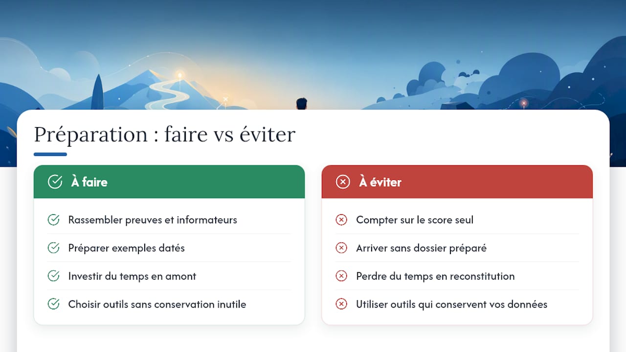 Ce que la préparation change concrètement en consultation — overview diagram