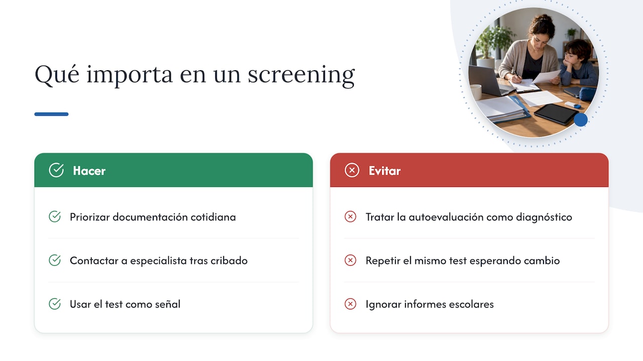 ¿Qué es lo que realmente importa al usar un screening? — overview diagram