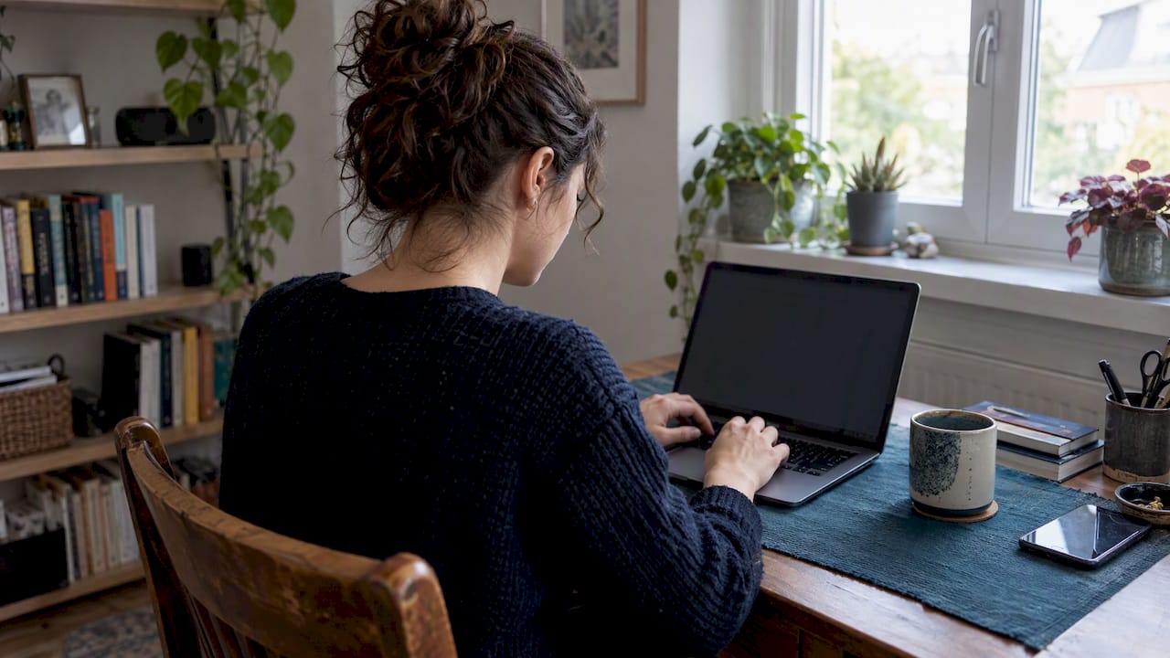 Adult completing private dyscalculia self-assessment