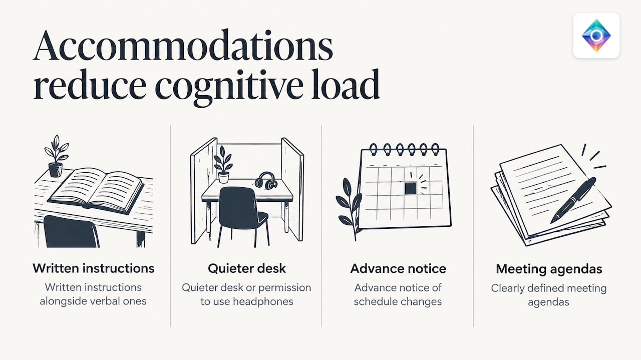 Four workplace accommodations for autistic adults