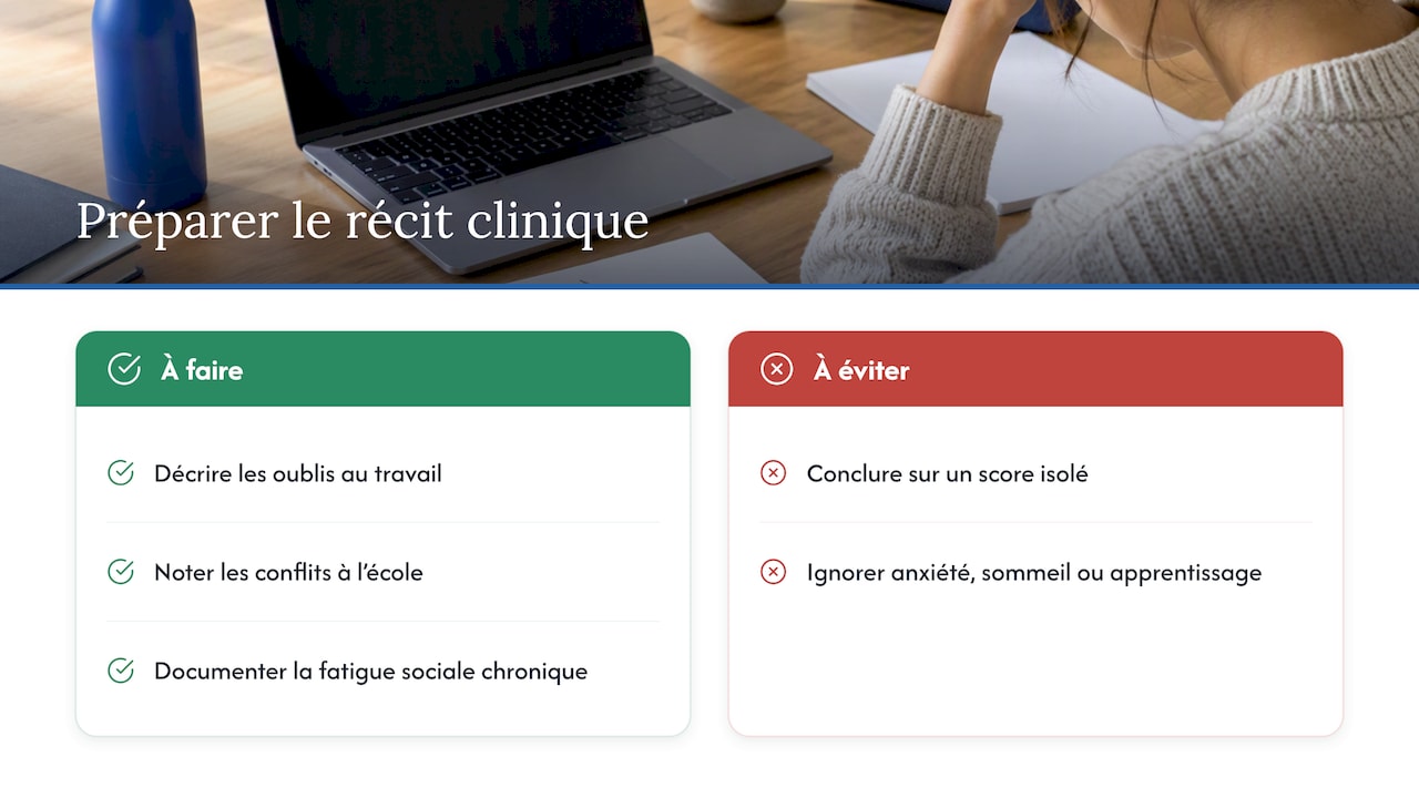 Retentissement concret et facteurs brouillant le score