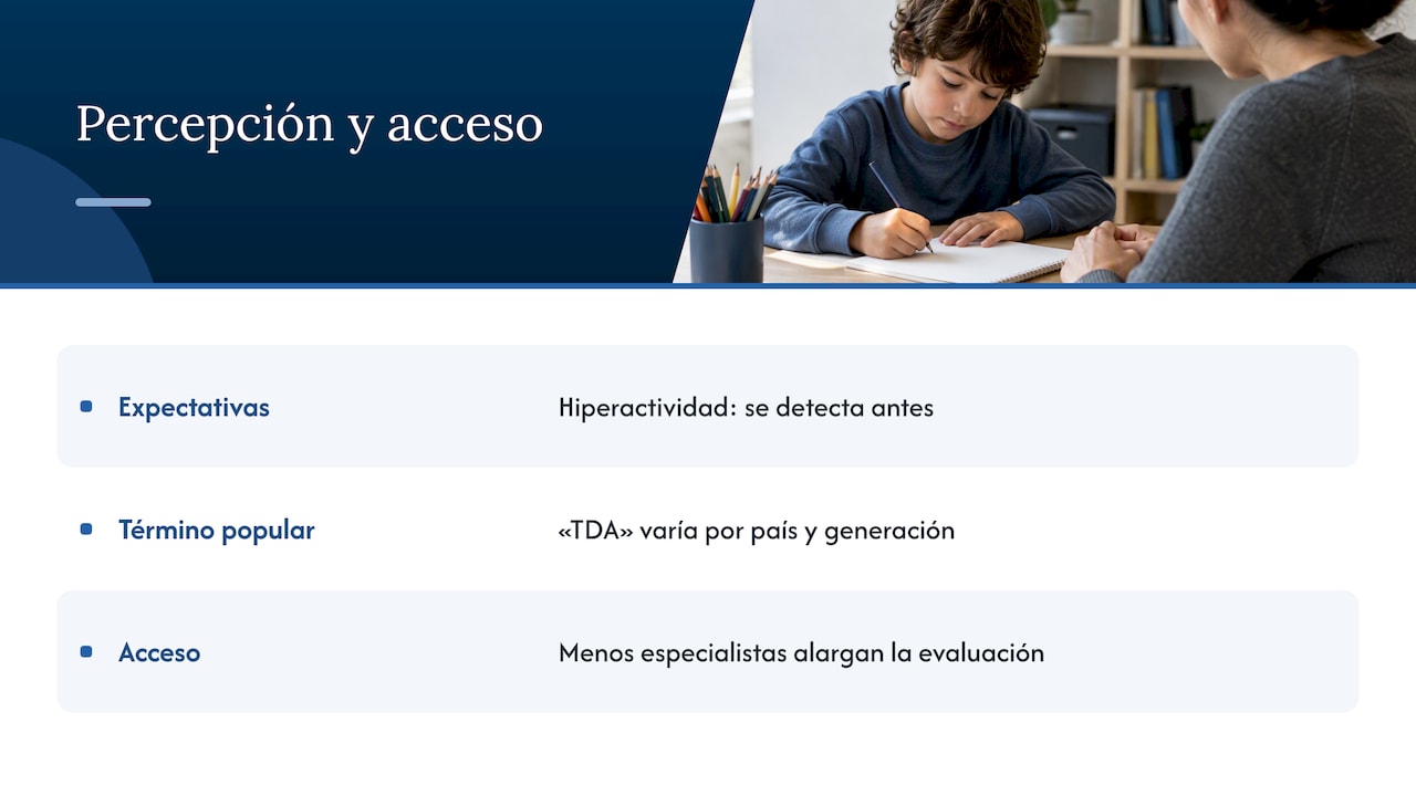 ¿Existen diferencias culturales en cómo se percibe el TDA frente al TDAH? — overview diagram