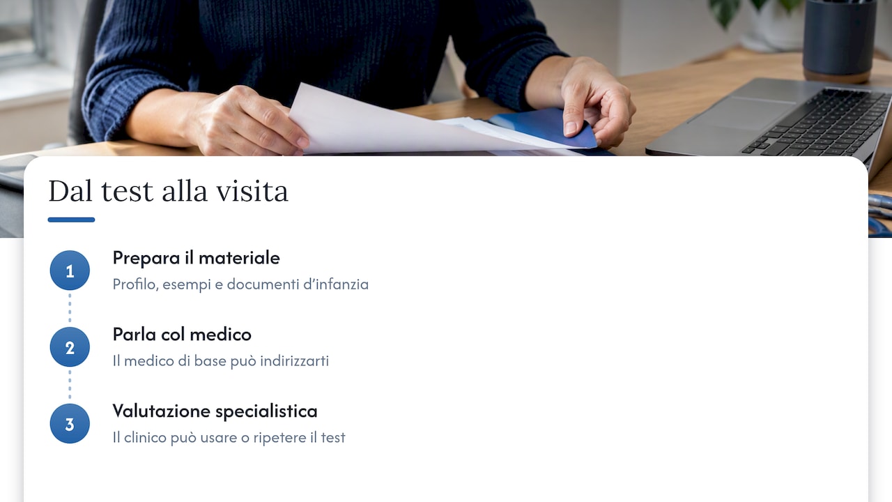 Come integrare i risultati dei test anonimi con il percorso diagnostico ufficiale — overview diagram
