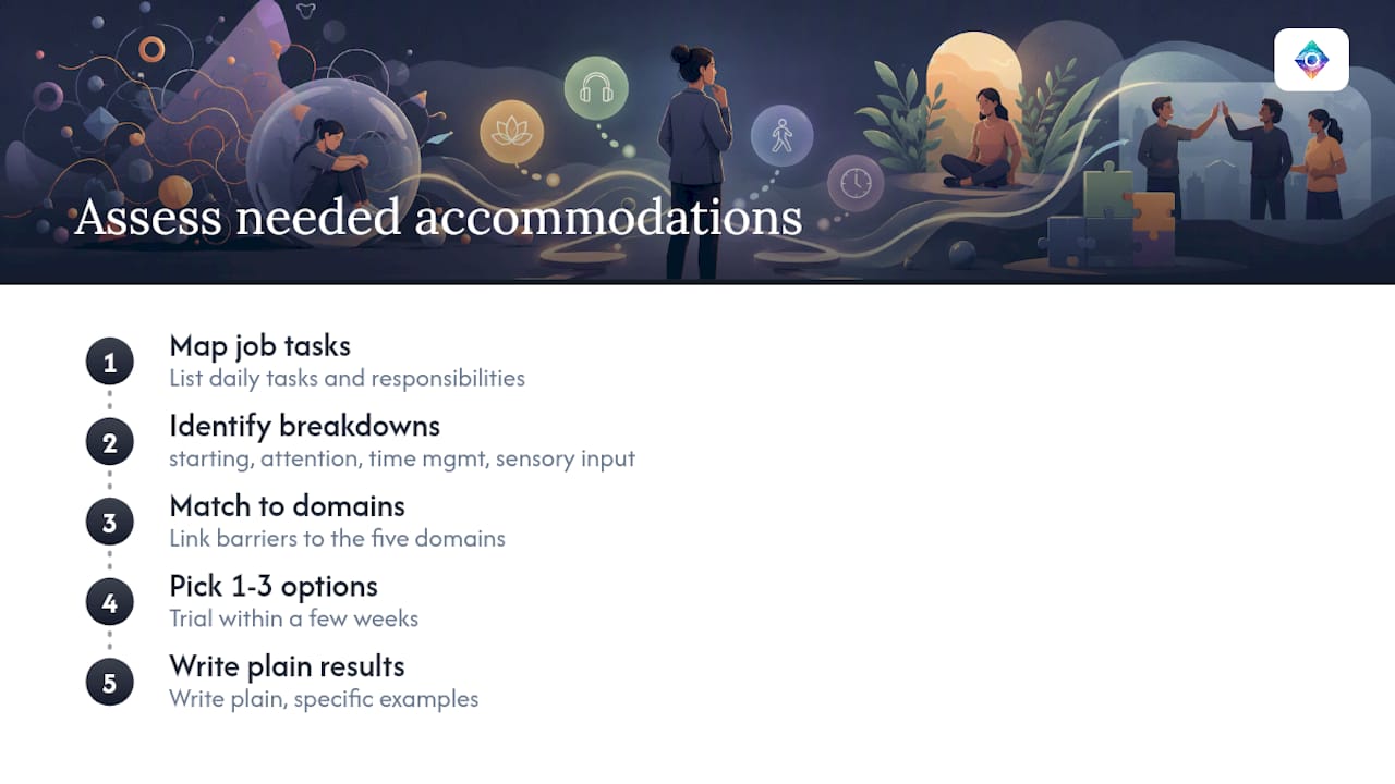 How Do You Figure Out Which Accommodations You Actually Need? — overview diagram