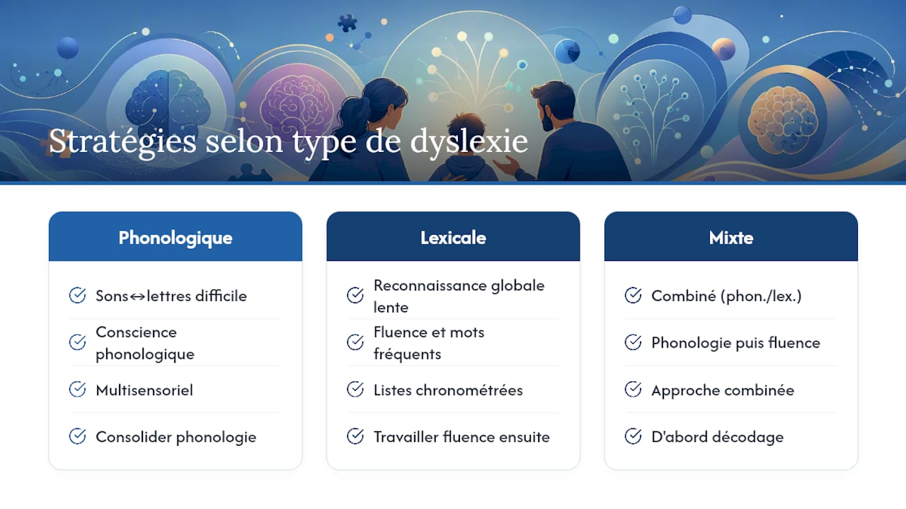 Types de dyslexie et stratégies adaptées