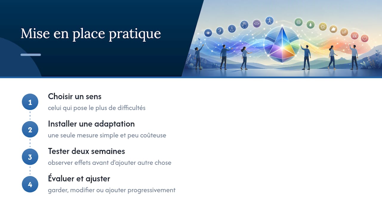 Stratégies pratiques pour mieux vivre avec sa sensibilité sensorielle — overview diagram