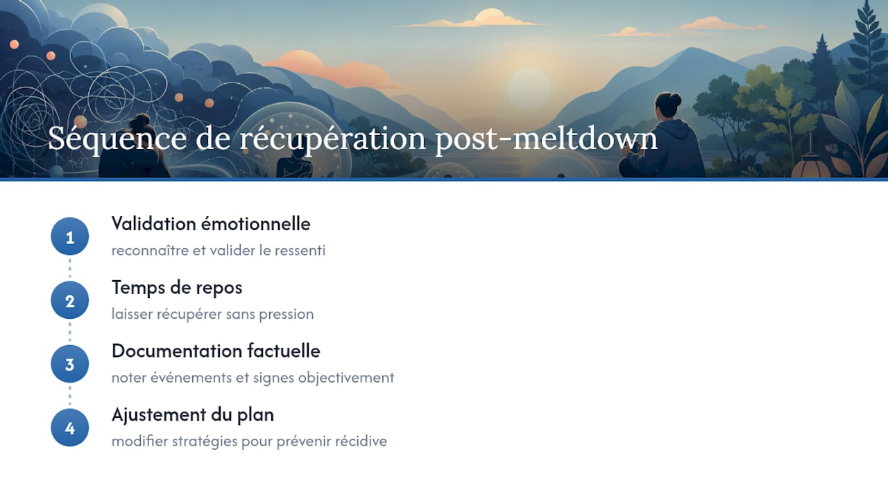 Quatre étapes pour se remettre d'un meltdown