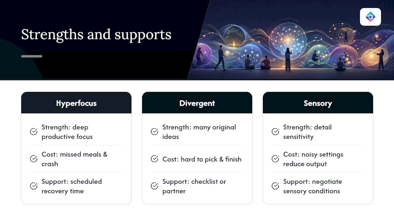 Strengths matched with structural support strategies