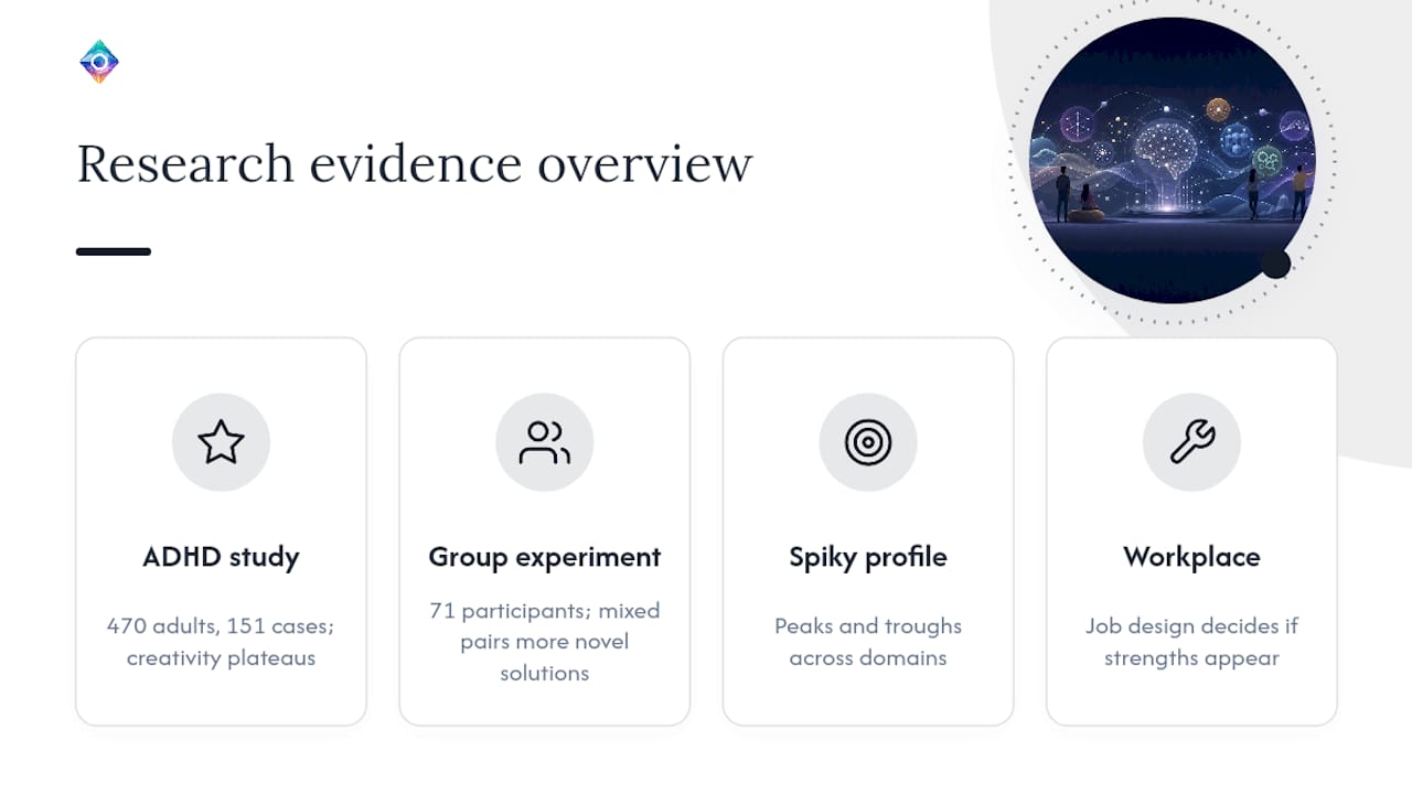 Does research actually support neurodivergent strengths? — overview diagram
