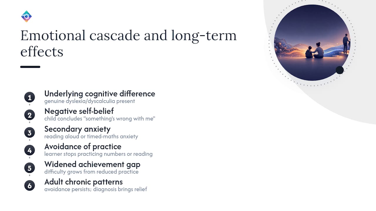 Impact on emotional well-being and secondary effects — overview diagram