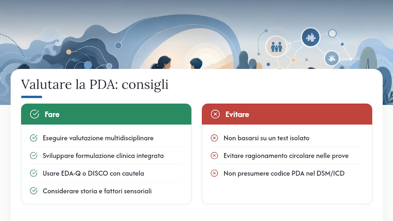 Come si valuta la PDA: strumenti disponibili e limiti scientifici — overview diagram