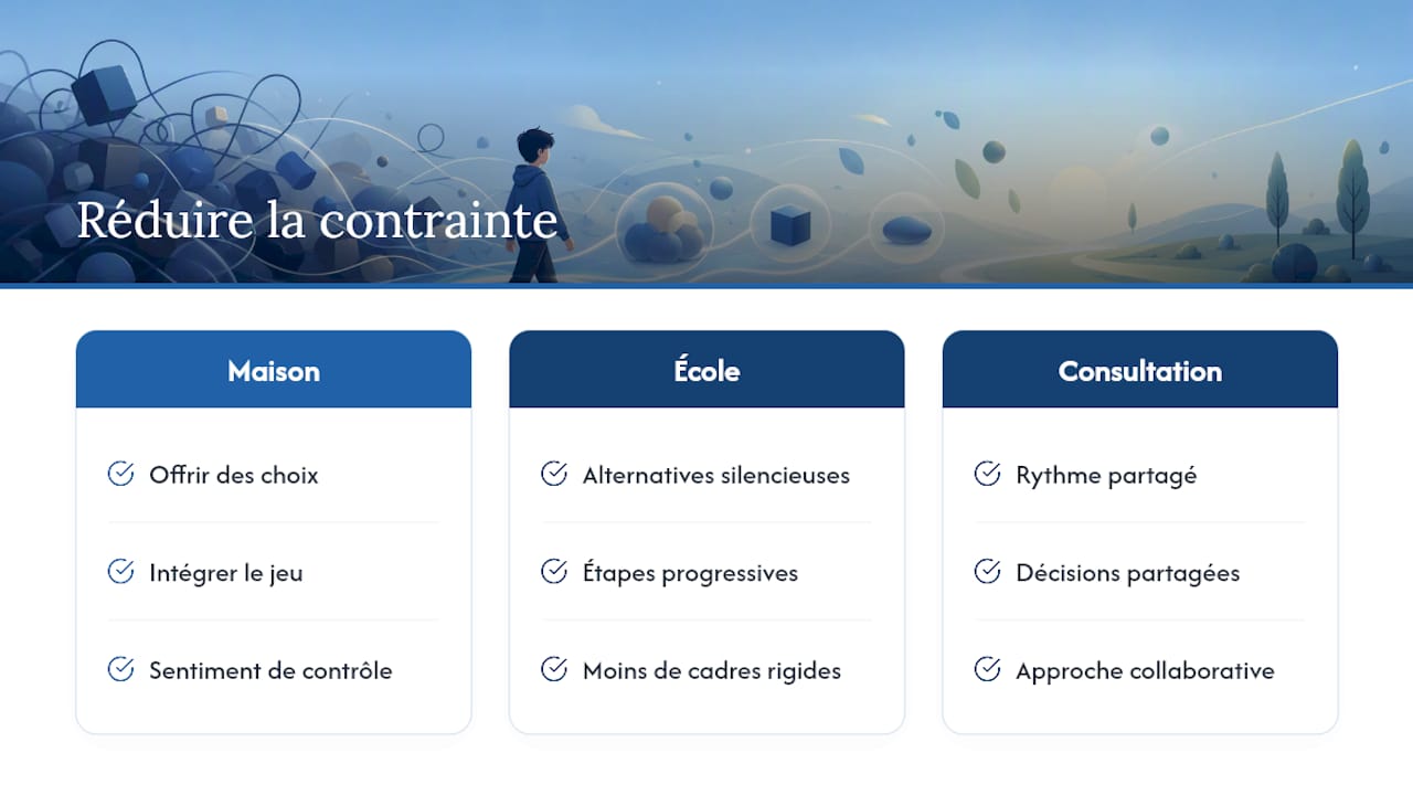 Stratégies collaboratives dans trois contextes différents