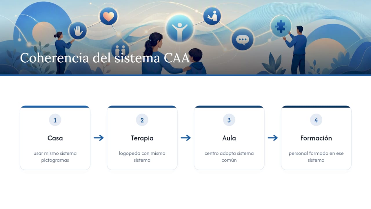 Coordinación del sistema de comunicación para niños