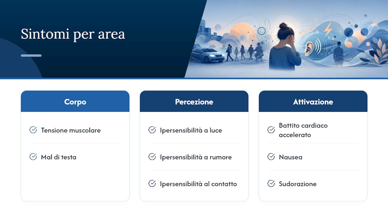 Sintomi fisici del sovraccarico sensoriale