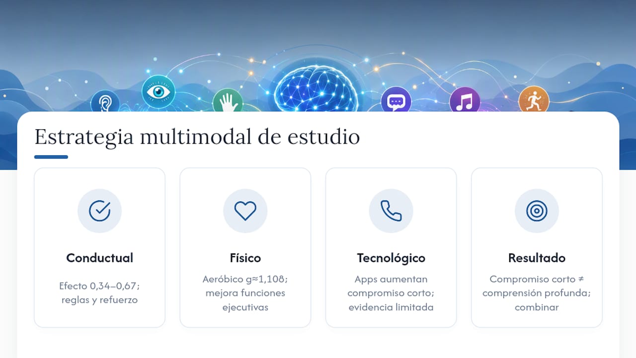 Combinación de técnicas físicas y tecnológicas para el comportamiento