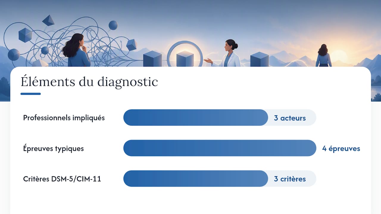Comment diagnostiquer une dyscalculie chez l'adulte ? — overview diagram